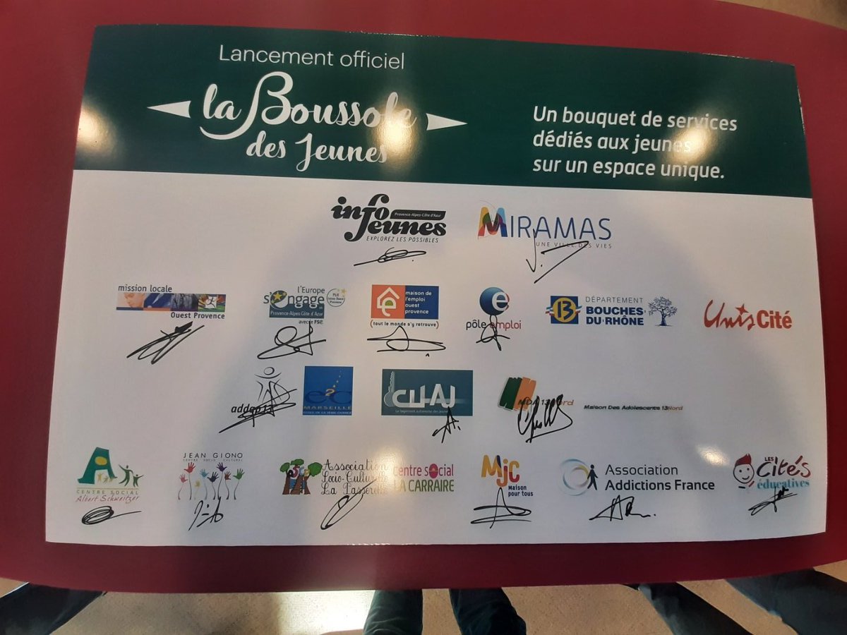"La boussole des jeunes" arrive à #Miramas !
Réunion de lancement du service numérique qui vise à faciliter l'accès des jeunes aux services:
✅️ Emploi
✅️ Formation
✅️ Logement
avec l'ensemble des partenaires✒️
#AvecPoleEmploi
