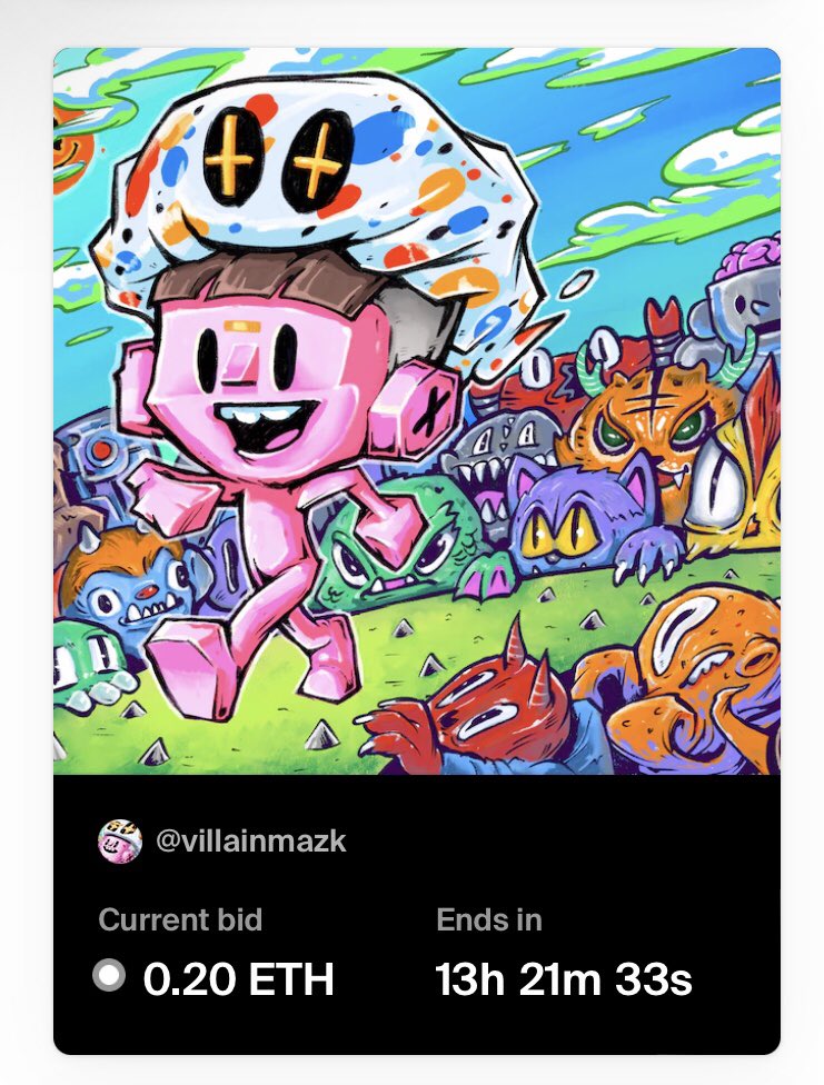 GN 😴

⭕️Auction Live⭕️

On My Way 💙🤍💙
Now 0.20 ETH   1:1 FND🖼

Join Bidding 🧨
foundation.app/@villainmazk/t…