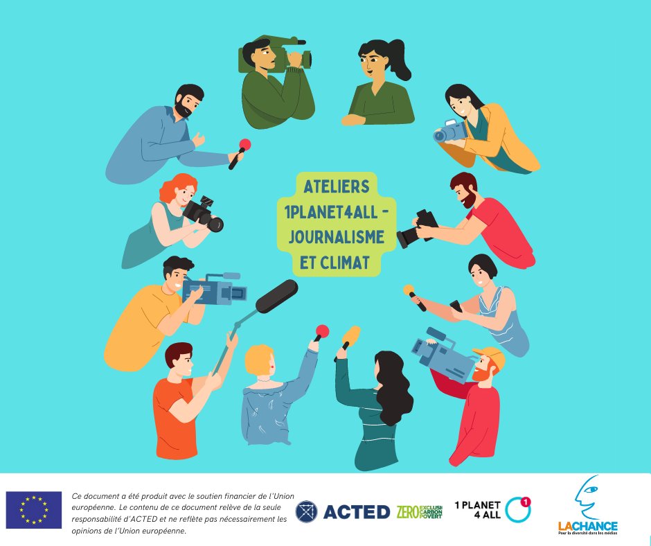 Demain, nous organisons avec <a href="/lachance_media/">LA CHANCE</a> une journée de formation #1Planet4All sur le traitement médiatique du changement climatique, à destination de futurs jeunes journalistes! Reste à l'écoute pour plus de détails sur l'événement 😉 #ClimateAction
