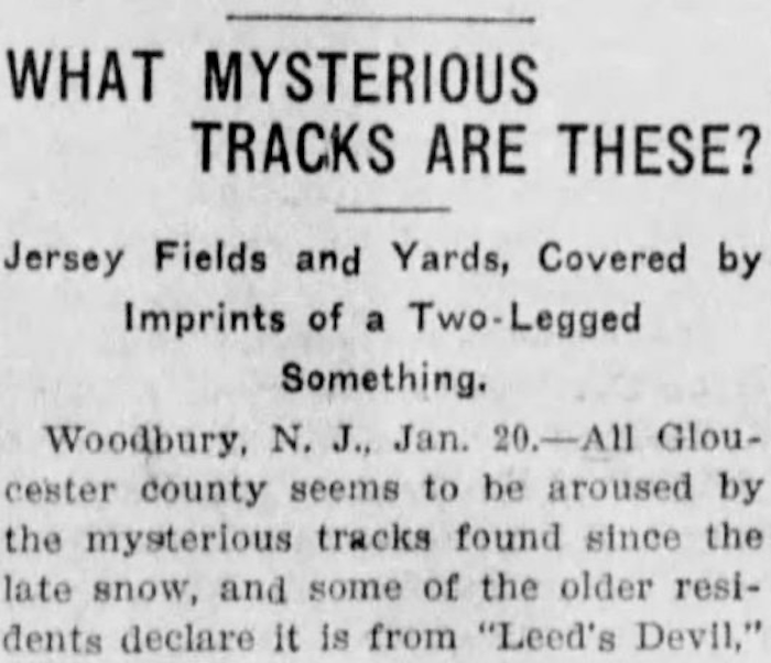 yeoldecrimepod's tweet photo. This week, Lindsay and Madison discuss The Jersey Devil. Listen now wherever you get your podcasts. https://t.co/bdeTKvDLlN

1. Leeds family home
2. Pine Barrens
3. Newspaper article about 1909 sightings
4. "Photo" of the Jersey Devil https://t.co/eAtNc0rgyr