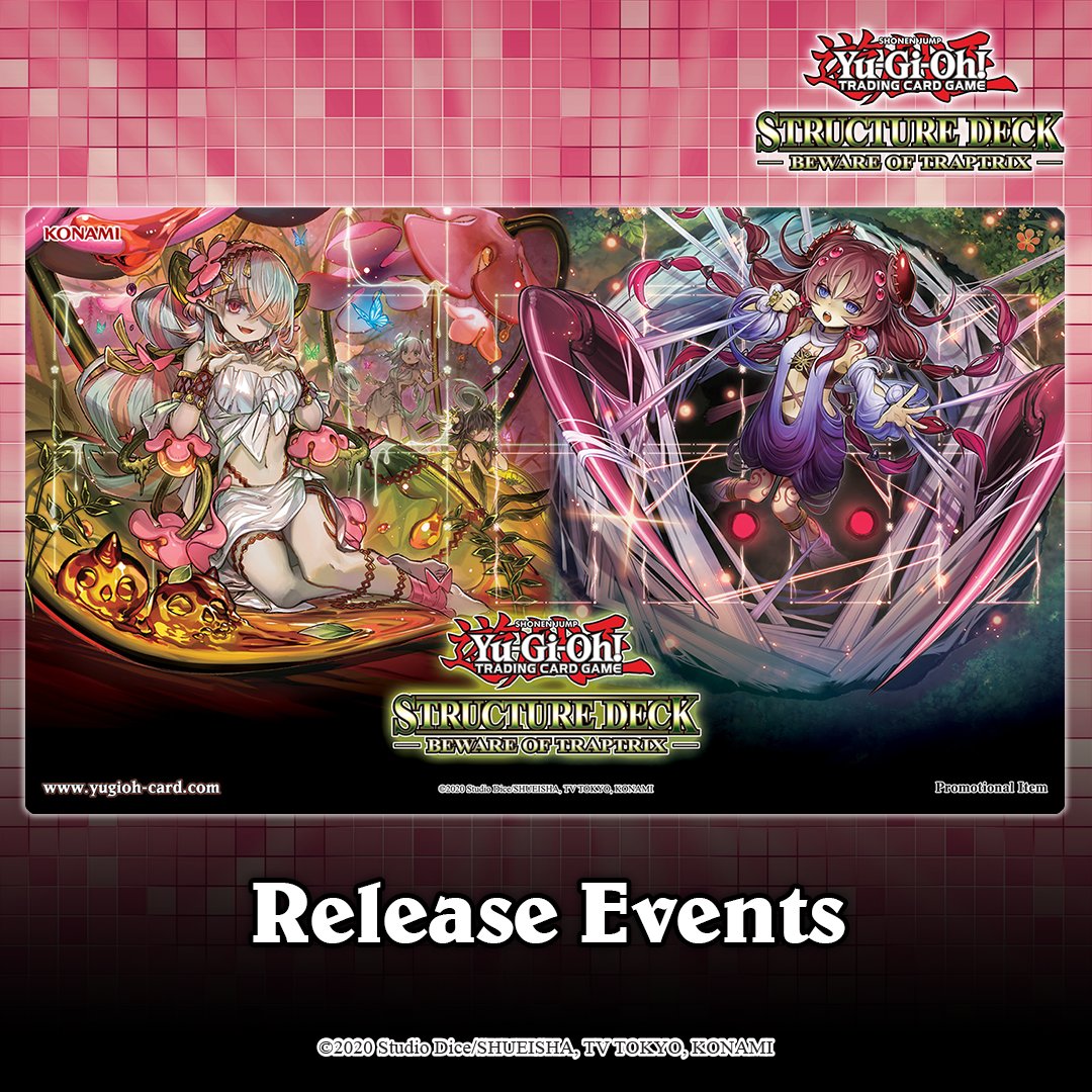 Watch your step, the footing is treacherous and full of Trap Holes in Structure  Deck: Beware of Traptrix! Join in on the Release Celebration at  participating OTS to get exclusive prizes. More