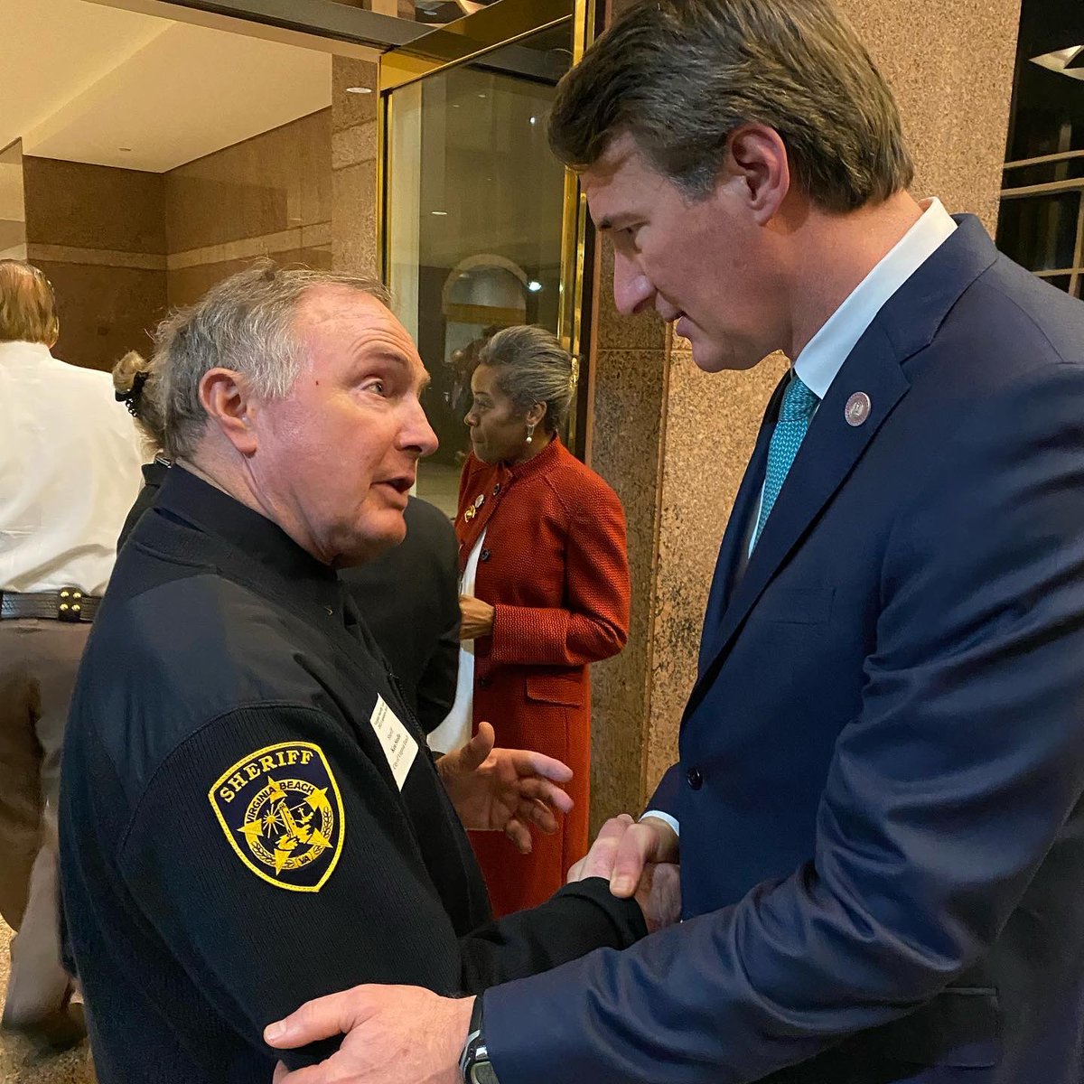 Spending the day in Richmond w/Undersheriff Brian Struzzieri to meet w/leadership &amp; attend the <a href="/vasheriffs/">Virginia Sheriffs</a> Day at the Capitol. Thank you to Gov. <a href="/GlennYoungkin/">Glenn Youngkin</a>, Lt. Gov. <a href="/WinsomeSears/">Lt. Governor of Virginia - Winsome Earle-Sears</a> &amp; our legislators for taking the time to meet &amp; understand the challenges facing #lawenforcement