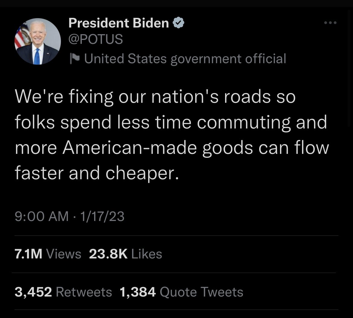 JessicaLBurbank's tweet photo. damn I ratioed the president https://t.co/BvmOpuG3ex