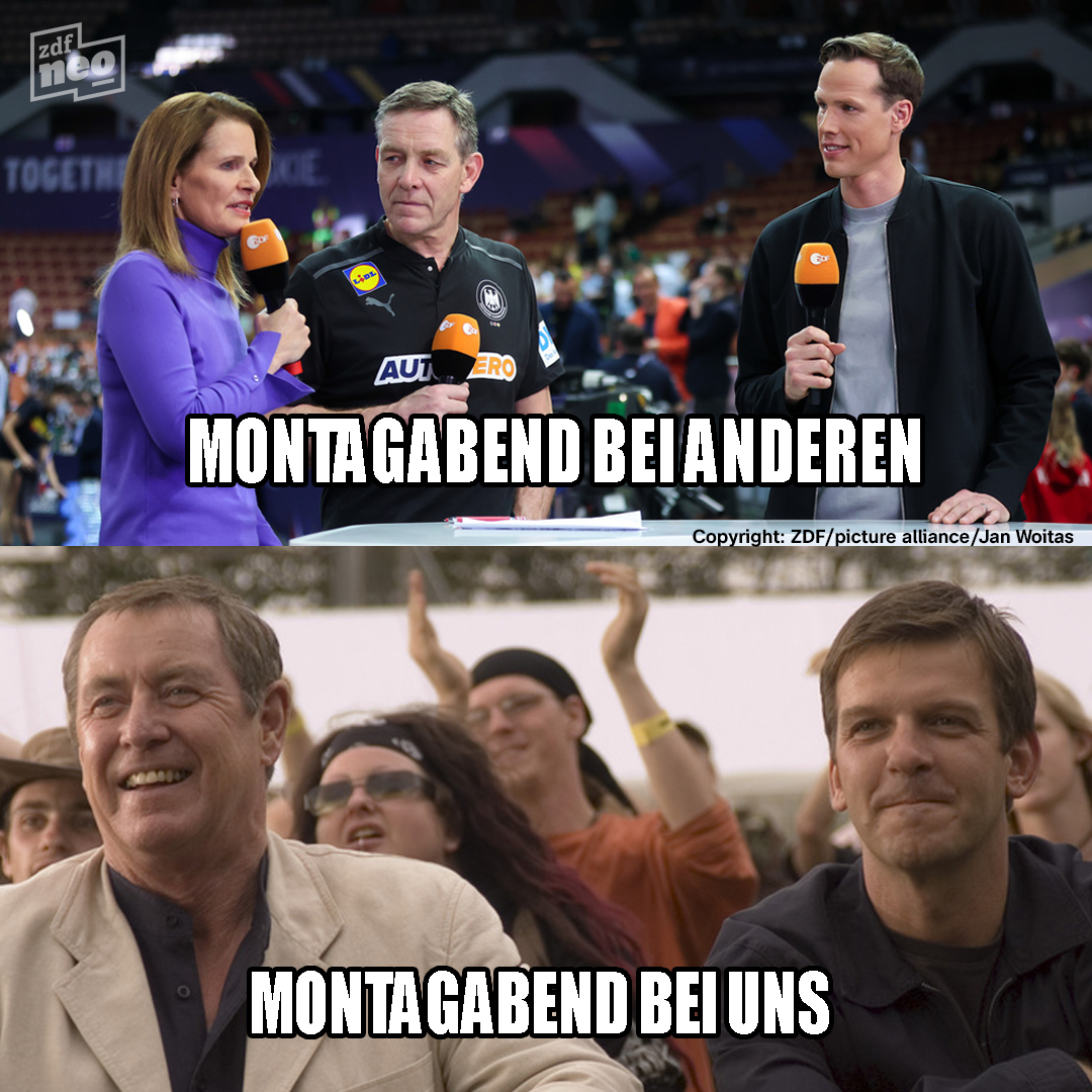 Es wird bestimmt wieder ein spannendes Handballspiel, aber wir bleiben unserem Montagabend treu #BarnabyTime 🕵😍👉 kurz.zdf.de/RRKJ/