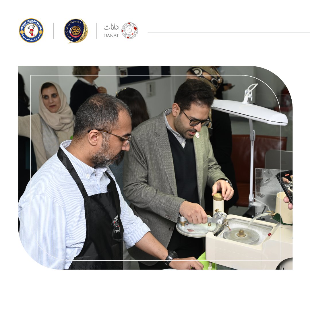 Danatinstitute's tweet photo. كان من دواعي سرور “دانات” أن تستضيف أعضاء أندية الروتاري في البحرين، حيث استمتعوا بجولة في المعهد والعرض التقديمي المقدم من الرئيس التنفيذي للمعهد، مع جلسات تتمحور حول المجوهرات وقطع وصقل الأحجار الكريمة.
#Danat #DanatBahrain #DanatInstitute #Bahrain https://t.co/L1qohYsMxz