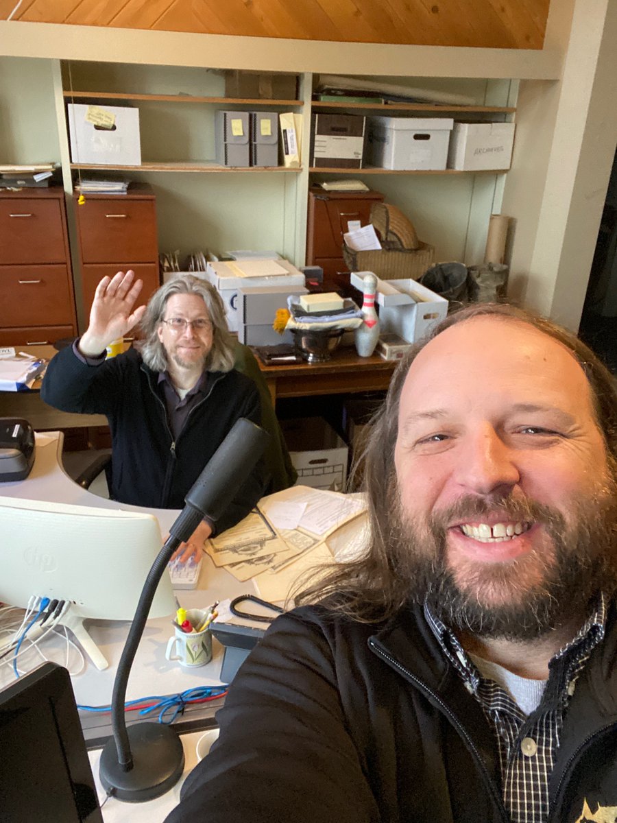 TT_JeffJarvis's tweet photo. @thecastlemuseum: 'It's #MuseumSelfieDay all day here at the Castle Museum and the Annex! Featured here is Jeff Cottrell, Registrar, and Board Member Brad Jarvis, doing some work over in the Annex (a.k.a. the Former Jac… https://t.co/1Q8xWS5t3m, see more https://t.co/RJsRuMr4yY