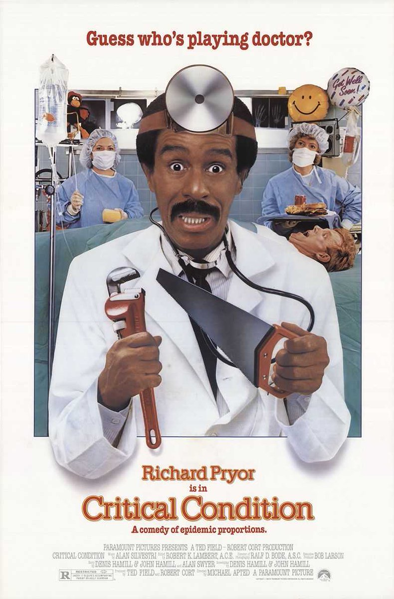 LandOfThe80s on Twitter "Critical Condition starring Richard Pryor was