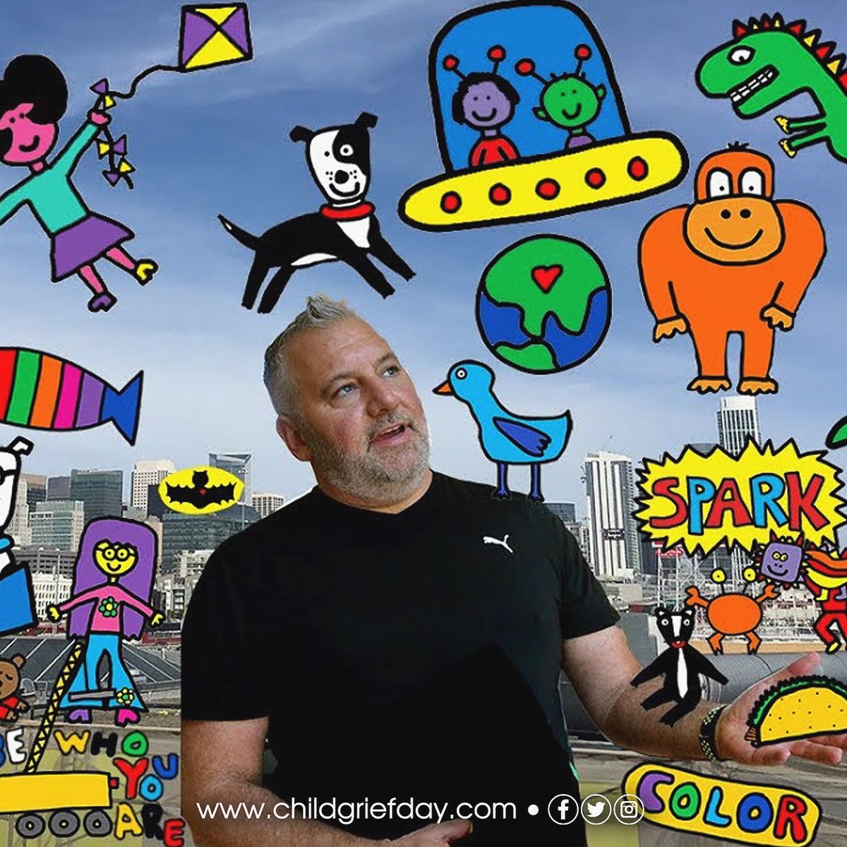 ChildGriefDay's tweet photo. During this year’s virtual #event, New York Times Bestselling Author & Illustrator @toddparr read us his #TheGoodbyeBook and the @HighmarkCaring demonstrated a Coloring Sheet #Activity! Check it out HERE – https://t.co/UZ2ALjXCtK
More about #ToddParr – https://t.co/kNXuSiuE1u https://t.co/sEKyJbaRHx