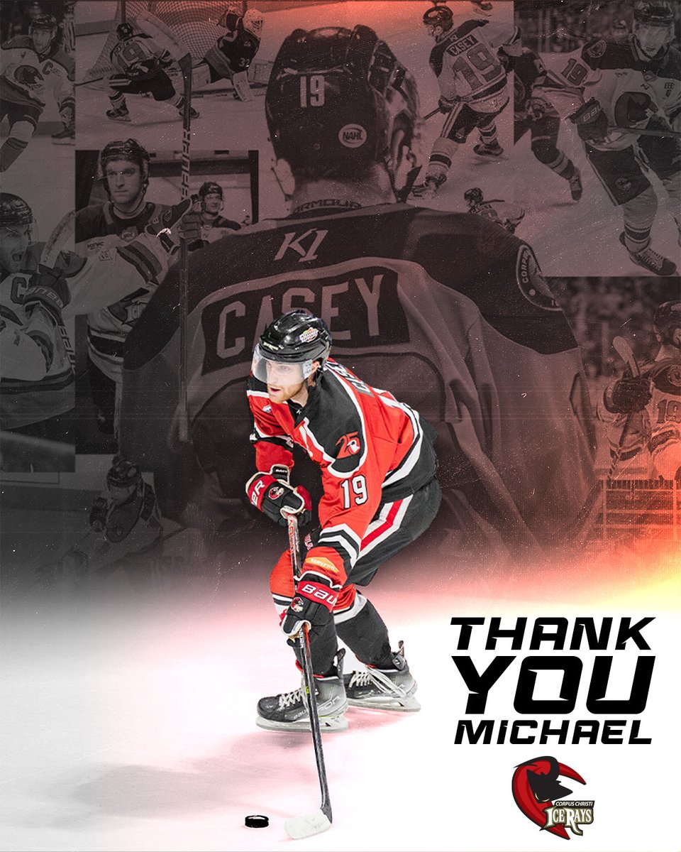iceraysnahl's tweet photo. Thank you Michael Casey for your time on the ice and in the community of Corpus Christi.

We wish you nothing but the best with the Aberdeen Wings! https://t.co/RbITCco9hU