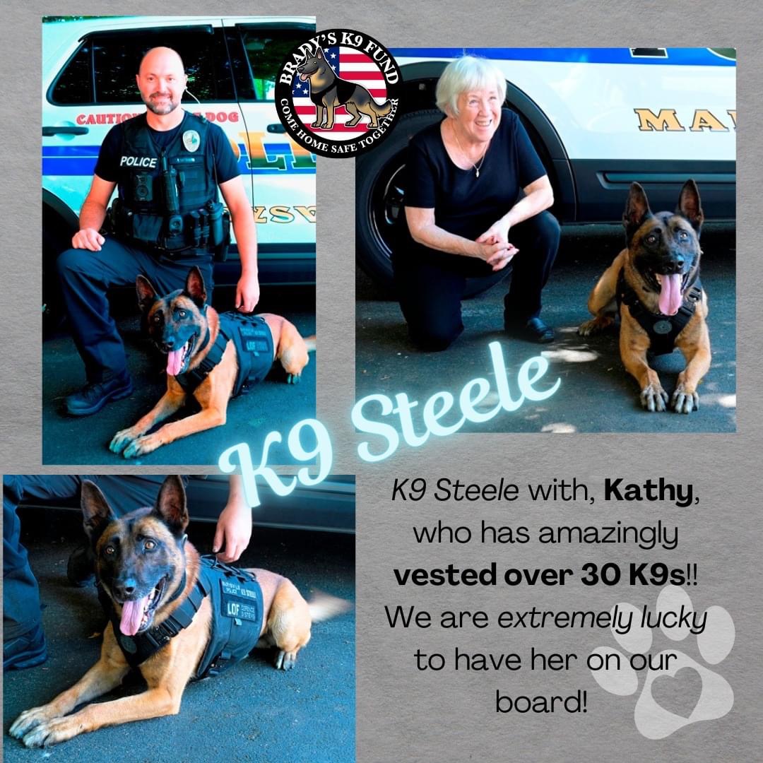 MarysvilleWAPD's tweet photo. Protecting the K9s who protect our community! With the help of Brady’s K9 Fund, both K9 Steele and K9 Copper are now equipped with protective ballistic vests... https://t.co/8hegChtQgA

#MPDK9s #BradysK9Fund https://t.co/FFqO8kVF7s