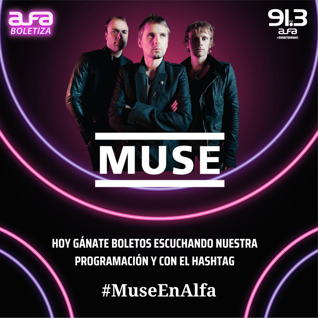 alfa913fm's tweet photo. ¿No entró tu llamada? #Alfa te da otra oportunidad ❗️❕ Mantente al pendiente de nuestra programación y utiliza el hashtag #MuseEnAlfa en Twitter cada que nuestros locutores digan la dinámica que te hará ganar tus boletos para el #AlfaConcierto 🎟️🎟️ https://t.co/uKkA6rptaA