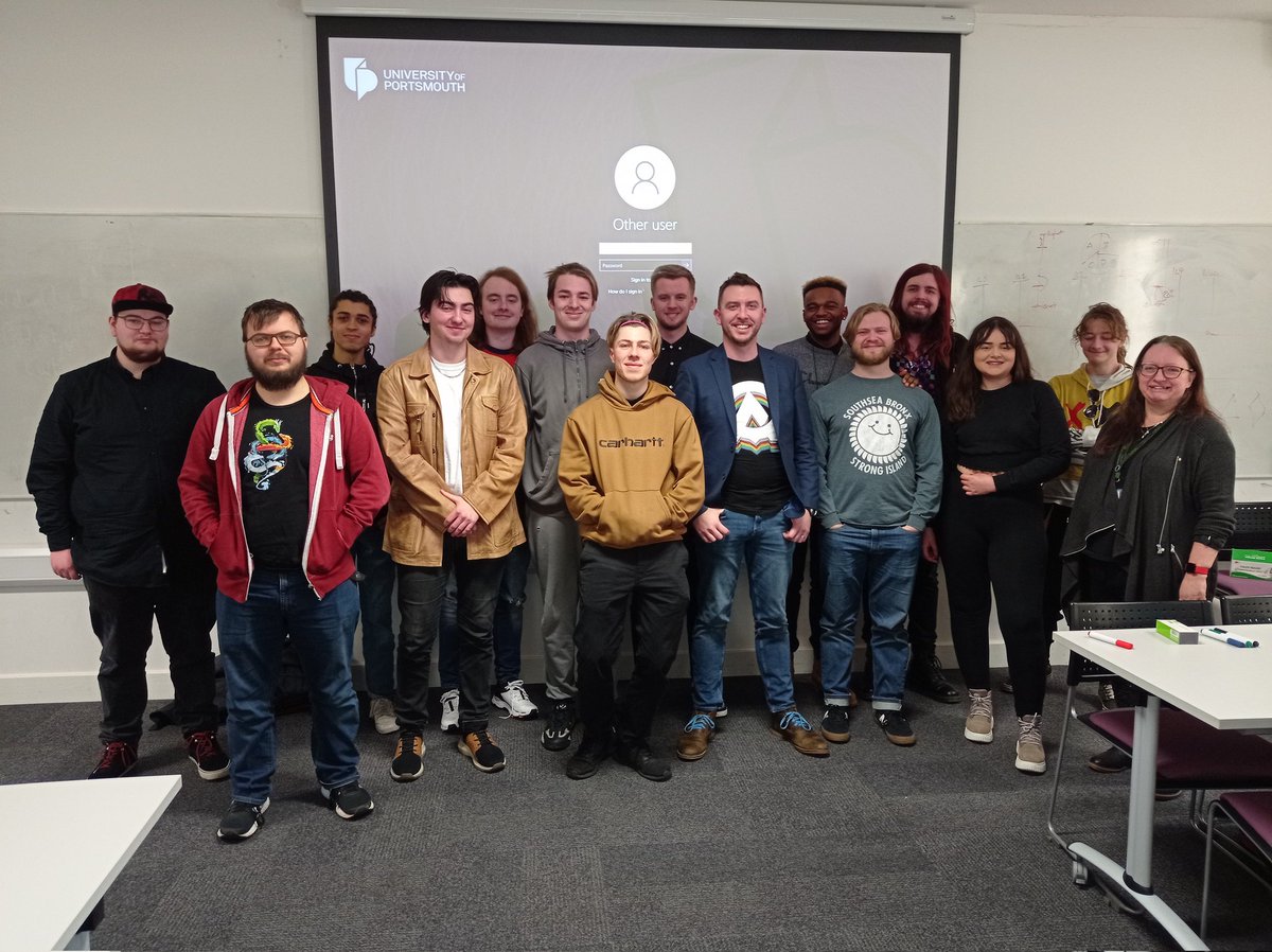 Amazing day chatting with the students and faculty staff at <a href="/portsmouthuni/">University of Portsmouth</a>, specifically with the Games Production focussed people, including a great 2 hour discussion on making the team your product. Thanks to the amazing CSR team at <a href="/CAGames/">Creative Assembly</a> for organising ❤️