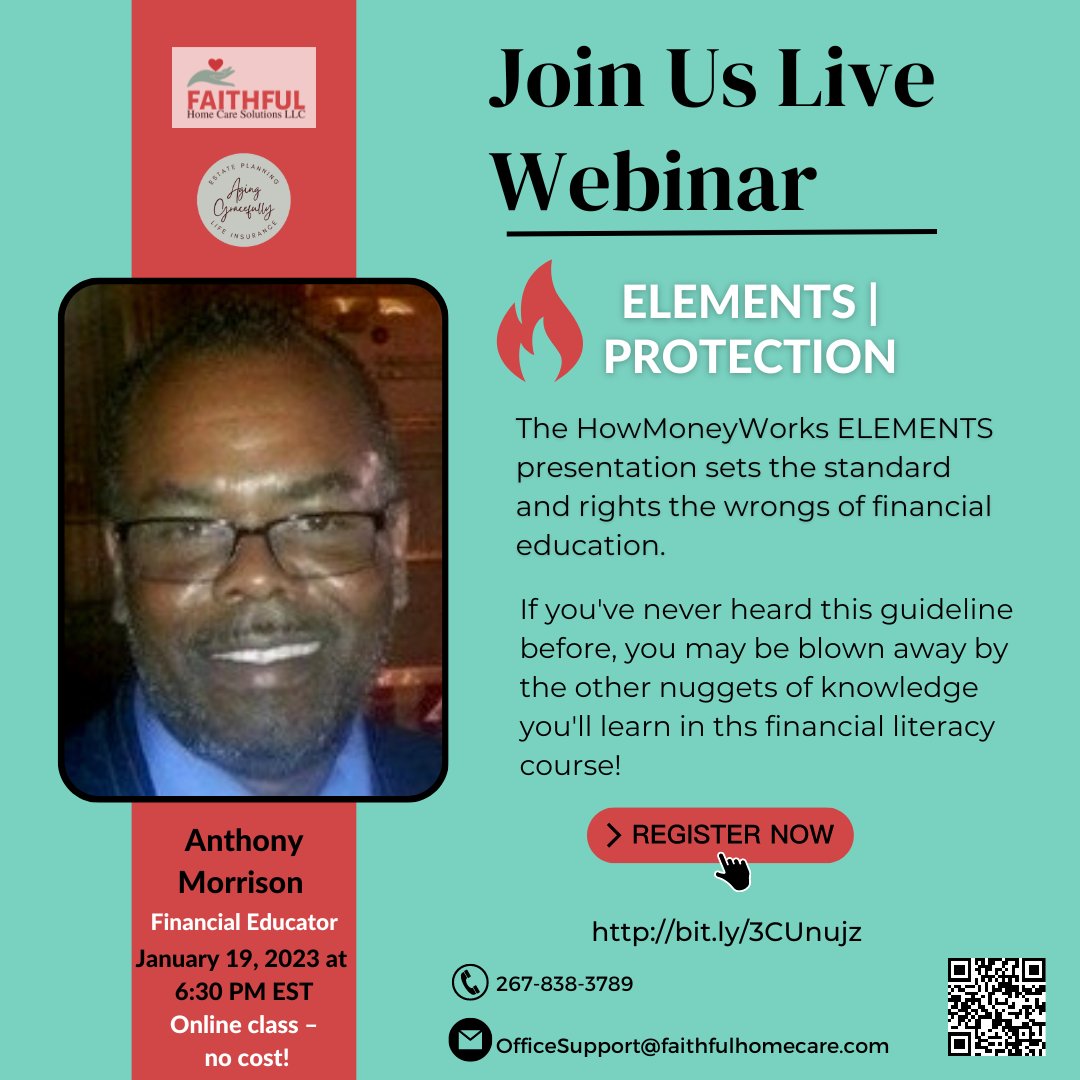 FHCS_HR's tweet image. 🎯 The #HowMoneyWorks ELEMENTS presentation sets the standard and rights the wrongs of financial education. 💸

‼Don&apos;t miss out on this great opportunity to learn MORE ‼

✅ It’s fun. It’s fast. It’s the facts. 💯

Register now🆓

➡bit.ly/3CUnujz 👈

#AgingGracefully