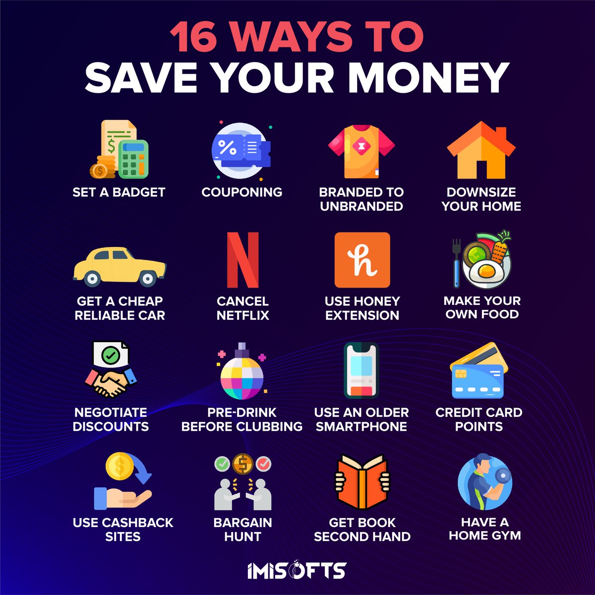 imisofts_'s tweet photo. Want to take control of your finances and start saving money? Check out our latest post for 16 easy and effective ways to cut costs and put more money into your savings account!

#SavingMoneyTips #FrugalLiving #Budgeting101 #DebtFreeJourney #MoneyGoals #SaveMoreSpendLess https://t.co/LJxdfQI1o0