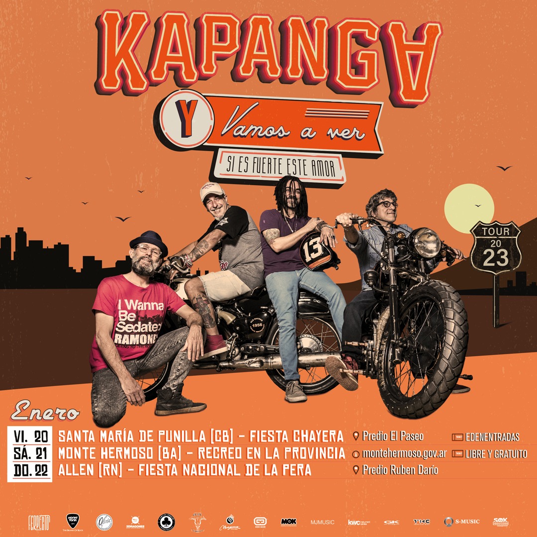 Seguimos en la ruta 🏍️⛱️  #YVamosAVerSiEsFuerteEsteAmor ya es un éxito gracias a ustedes♥️  seguimos así: 
20/1 - Santa Maria de Punilla, Córdoba 
21/1 - Monte Hermoso, Buenos Aires 
22/1 - Allen, Rio Negro  #Kapanga2023 #Peradeplata #FiestaChayera #MonteHermoso #Recreo