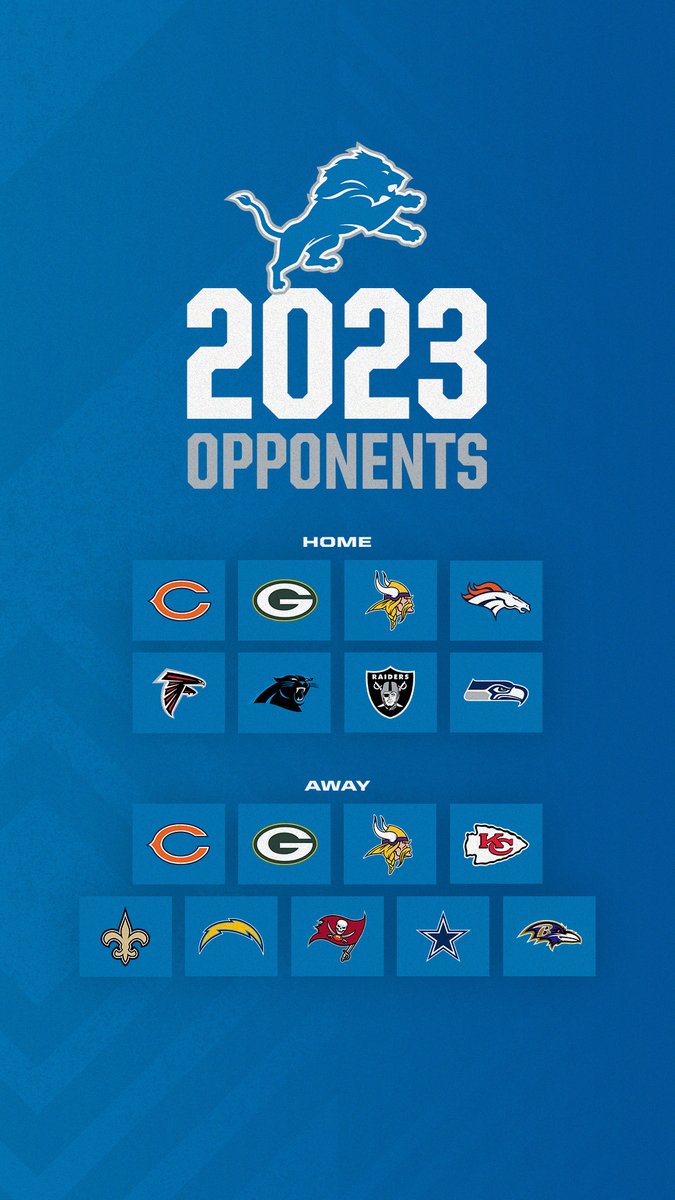 Detroit Lions on Twitter "Next season's opponents for this 
