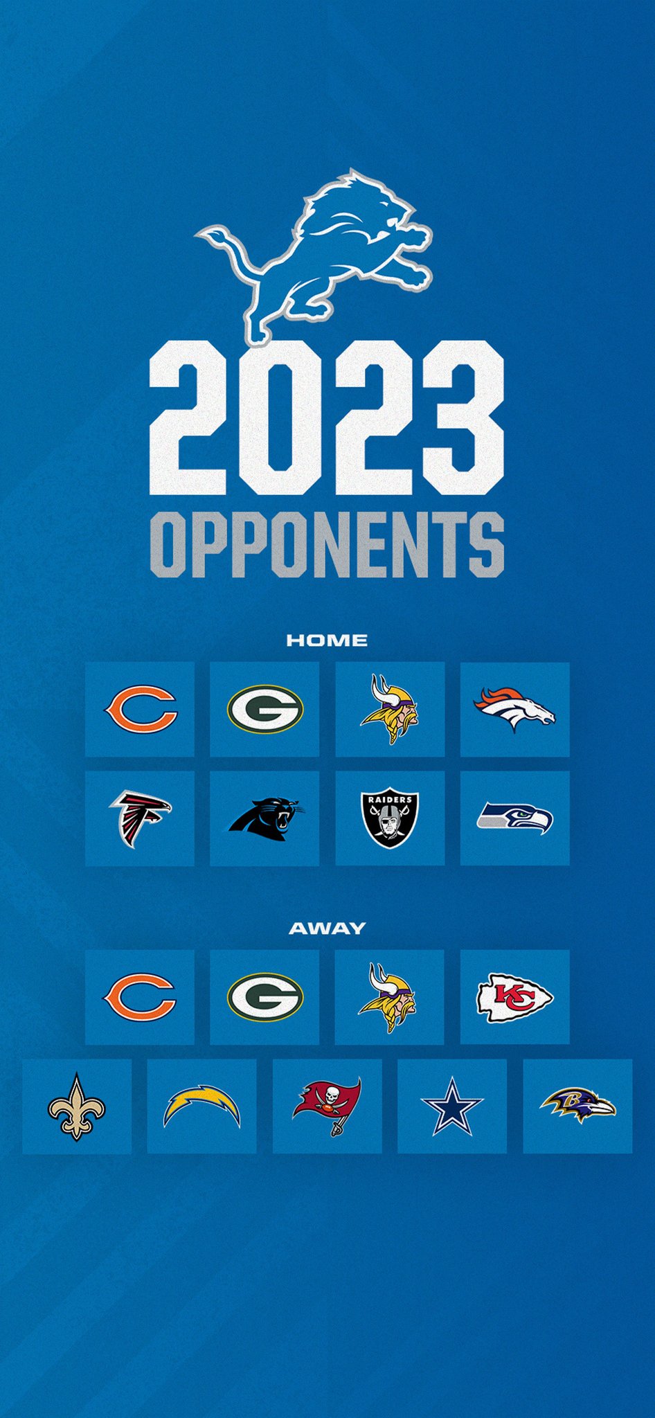 Detroit Lions on Twitter "Next season's opponents for this 