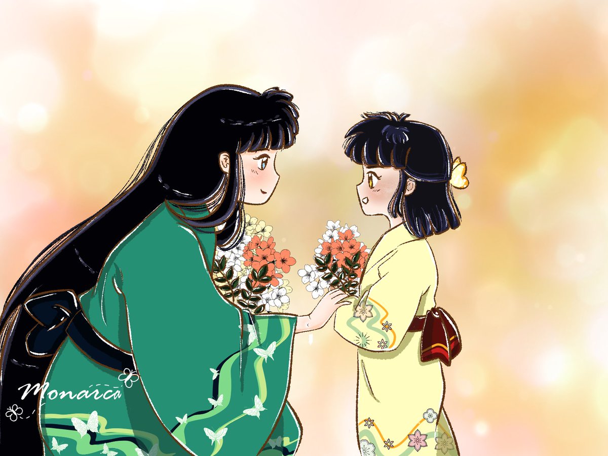 Monarca_Arts's tweet photo. "Al fin pude ser una mujer normal ❤️" 
.
.
.
#HanyoNoYashahime #inuyasha #殺りん #半妖の夜叉姫 #sessrin #anime #inukyo #anime #kikyou #manga #fanart #doujinshi #Moroha #sessrin https://t.co/MguGOKXpok
