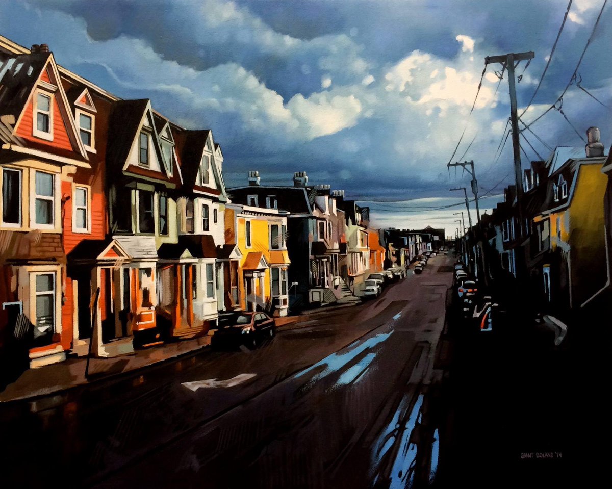 Sun Setting over Gower
oil on panel
#painting