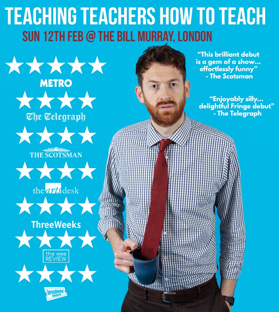 BIG February half term news - I’m bringing my 2022 Edinburgh show to London!

Sun 12th Feb @ The Bill Murray <a href="/angelcomedy/">Angel Comedy</a>

🎟️ here —> angelcomedy.co.uk/event-detail/j…