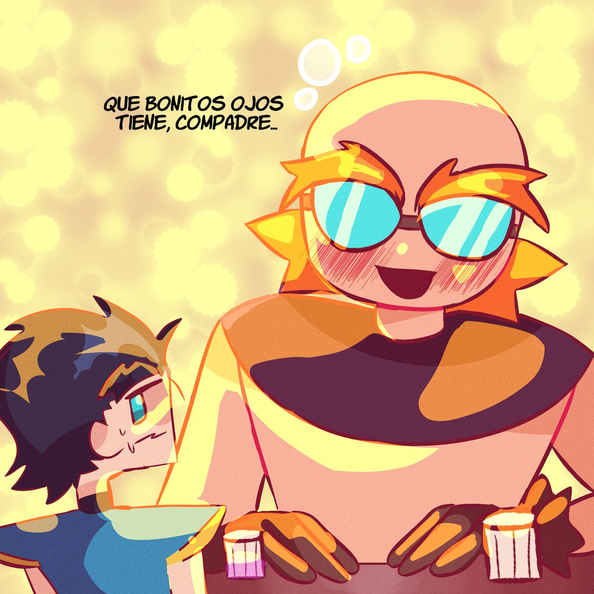 kokonuw's tweet photo. Me encanta dibujarlos como los compadres AAAA 😭😭😭

#ClashRoyale #ArtRoyale #ewiz #egiant #fanart https://t.co/UOG2w4eQcM