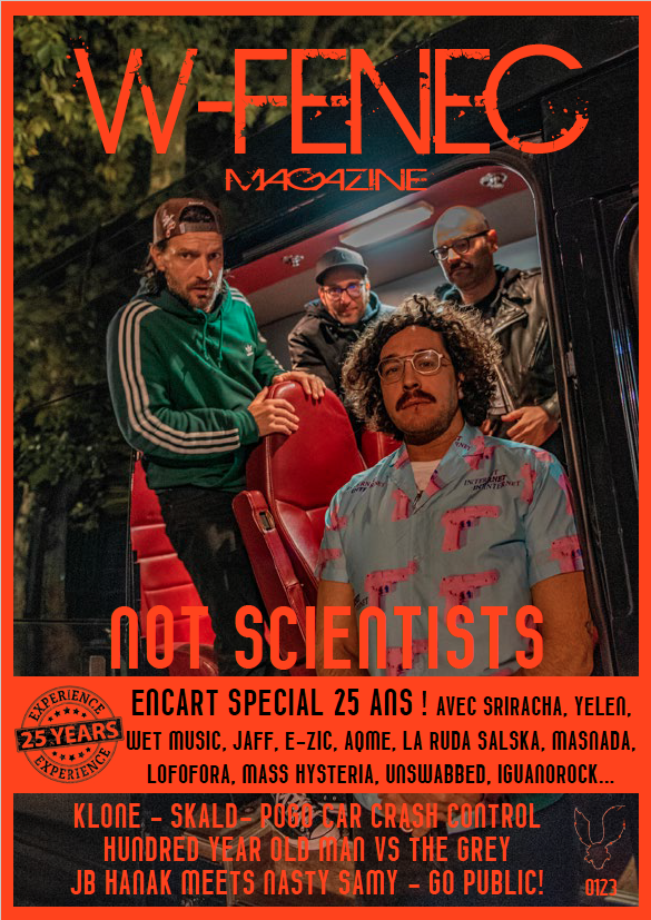 WFenec's tweet photo. #WFENECMAG / N°54 : Notre N°54 est sorti pile le jour de nos 25 ans ! C'est @Not_Scientists qui est aussi à l'honneur. Pour le dévorer, c'est ici -> https://t.co/Yex7JFMQdG #25ans #anniversaire #wfenec @kicking_records @RookieRecords #notscientists https://t.co/di1X1KksG6
