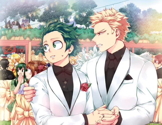 I want to think that Deku is a beloved hero for everyone, including the villains he encountered. (old) artwork I did for  zine :D 