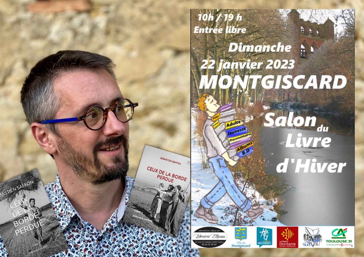 Borde_Perdue's tweet photo. J’ai le grand plaisir d’être invité au 19e salon du @livre_d Livre d'Hiver Montgiscard ce dimanche 22 janvier de 10h à 19h pour y présenter les deux tomes de la saga paysanne  Ceux de la Borde Perdue aux @il_midi 

De nombreux auteurs à découvrir… 

A dimanche ! 😀 ✍️ 📚 https://t.co/iw21VBQsKq