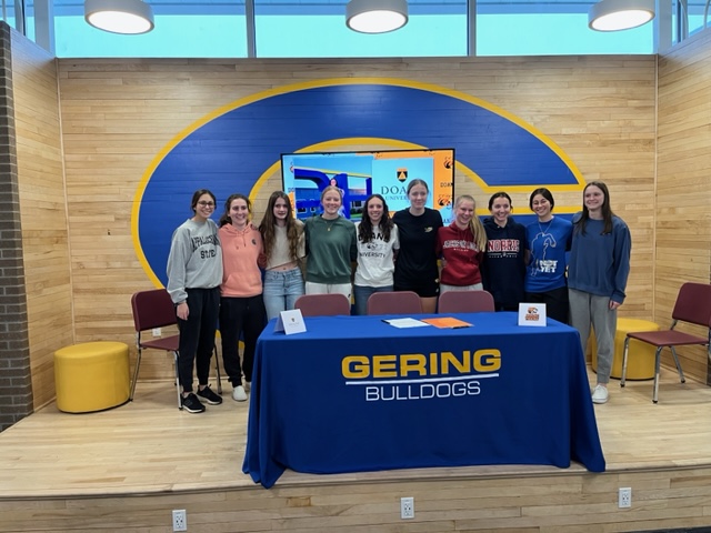 DoaneXC's tweet photo. It has been said, "it takes a village" &amp; we agree! Thank you families, coaches, &amp; teammates for all the love &amp; support you have given &amp; continue to give Jadyn! Thank you Coach Marez @GeringBulldogs for all your dedication to your student-athletes. #blessed https://t.co/avfLGl9YMR