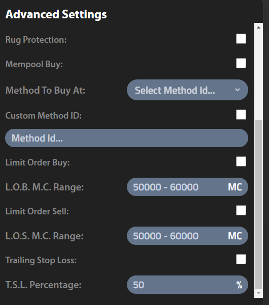 We now have Limit Orders so you can set what marketcaps to buy/sell at in your trades. On top of that we now have a trailing stop loss! You can now type the amount of tokens you want to buy and sell instead of just ETH amount! $SWIFY