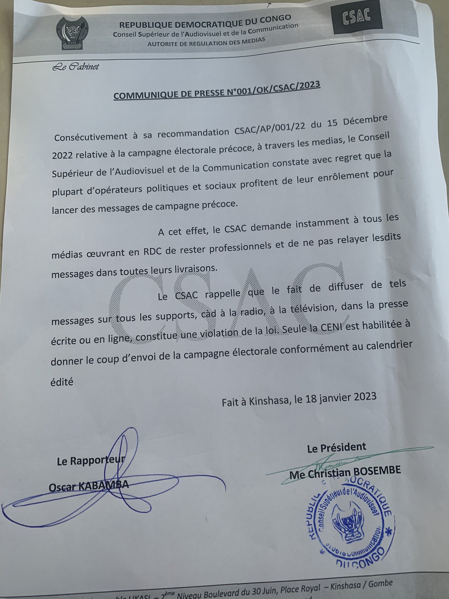 CSAC RDC on Twitter: 