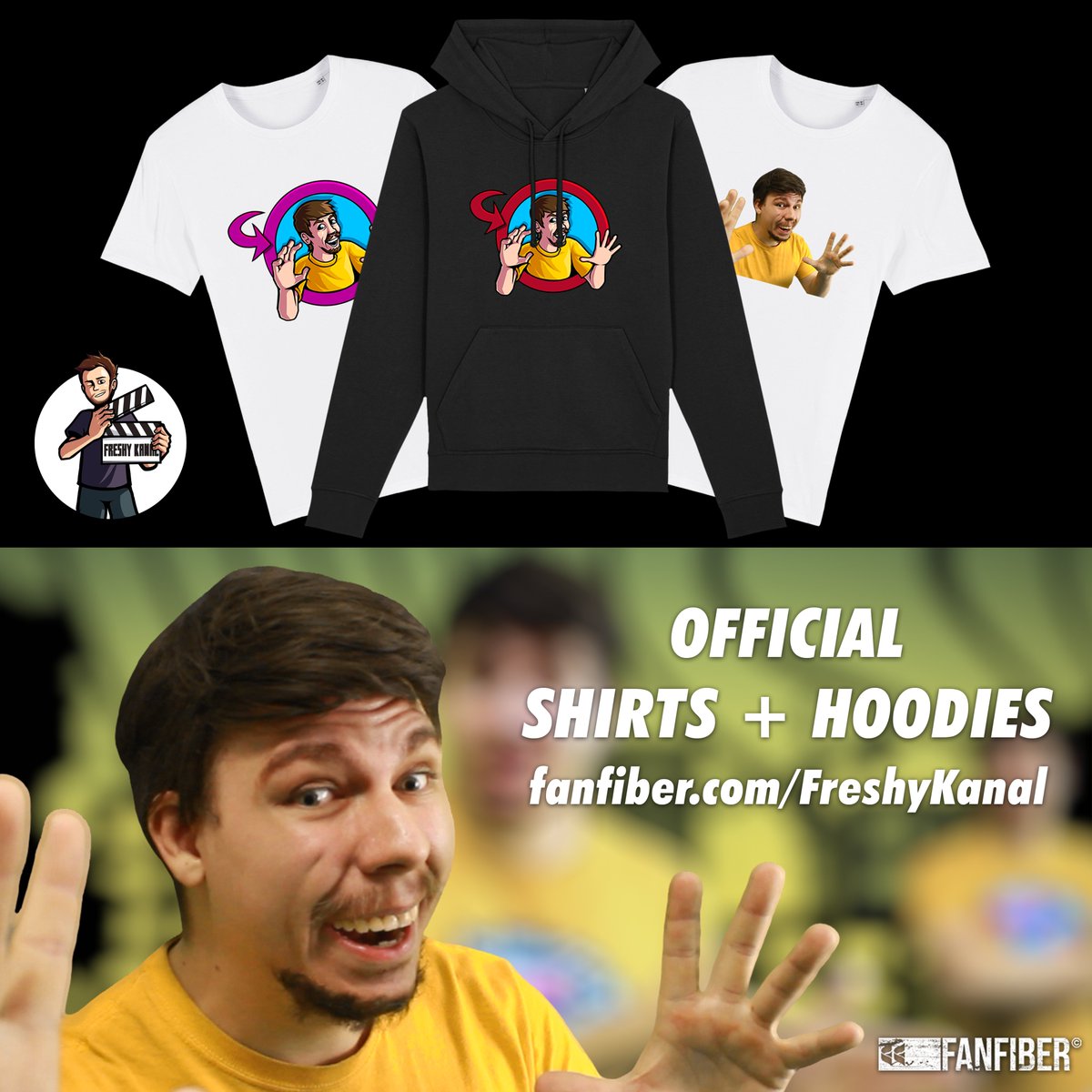 Shirts and hoodies are available with your new favorite meme!!
Check <a href="/FreshyKanal/">Freshy Kanal</a>'s store to get yours now!
fanfiber.com/FreshyKanal 
Don't miss out!
