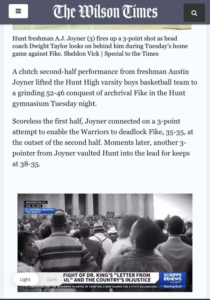 Austin Joyner
Freshman Starting Guard (Varsity)
Hunt High School
❤️❤️❤️