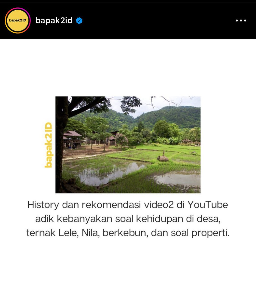 Sudah bapak2id
Hampir semua postingan akun ini relate 😂

Curiga pake chatgpt euy pa munawir