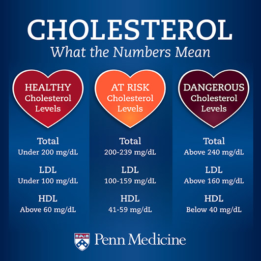 Want to keep your heart happy and healthy? Keep an eye on your cholesterol levels! Optimal LDL should be less than 100 mg/dL, HDL should be above 60 mg/dL and Triglycerides less than 150 mg/dL. Check with your doctor to see where you stand. #CholesterolFriendly #HeartHealthTips