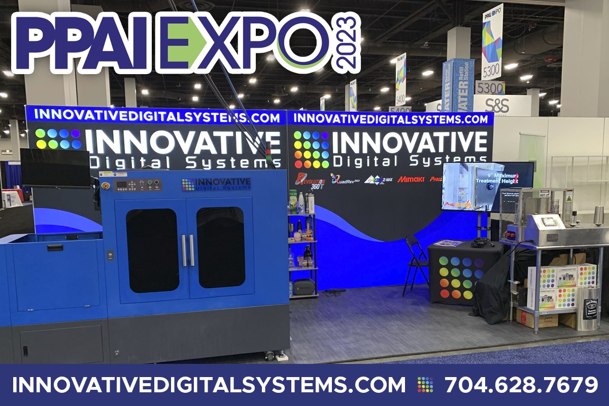 digital_ids's tweet photo. Thank you to everyone who visited us at the #PPAIExpo. We enjoyed discussing our newest UV #RotaryPrinter, the TwinRev PRO, as well as the rest of our rotary line. Contact us for custom samples or to discuss your print application in detail. https://t.co/sUYpiEOp1e https://t.co/H8jDB9njIu
