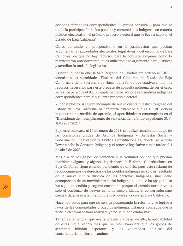 La XXIV Legislatura del @congresobc tiene hasta el 4 de abril de 2023 para realizar la reforma constitucional en materia de derechos políticos de los pueblos y comunidades #indígenas en #BajaCalifornia