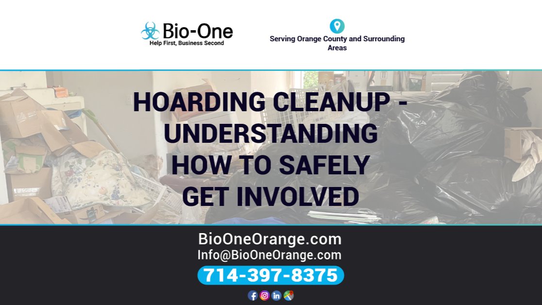 BioOneOrange's tweet image. Cleaning up a hoarded space can be a difficult task to undertake, but with proper planning and understanding of the process, it can be accomplished safely and effectively. Here's how we can help!

📰 Our latest blog: loom.ly/gpN_y1o

#bioone #orange #blog #hoarding