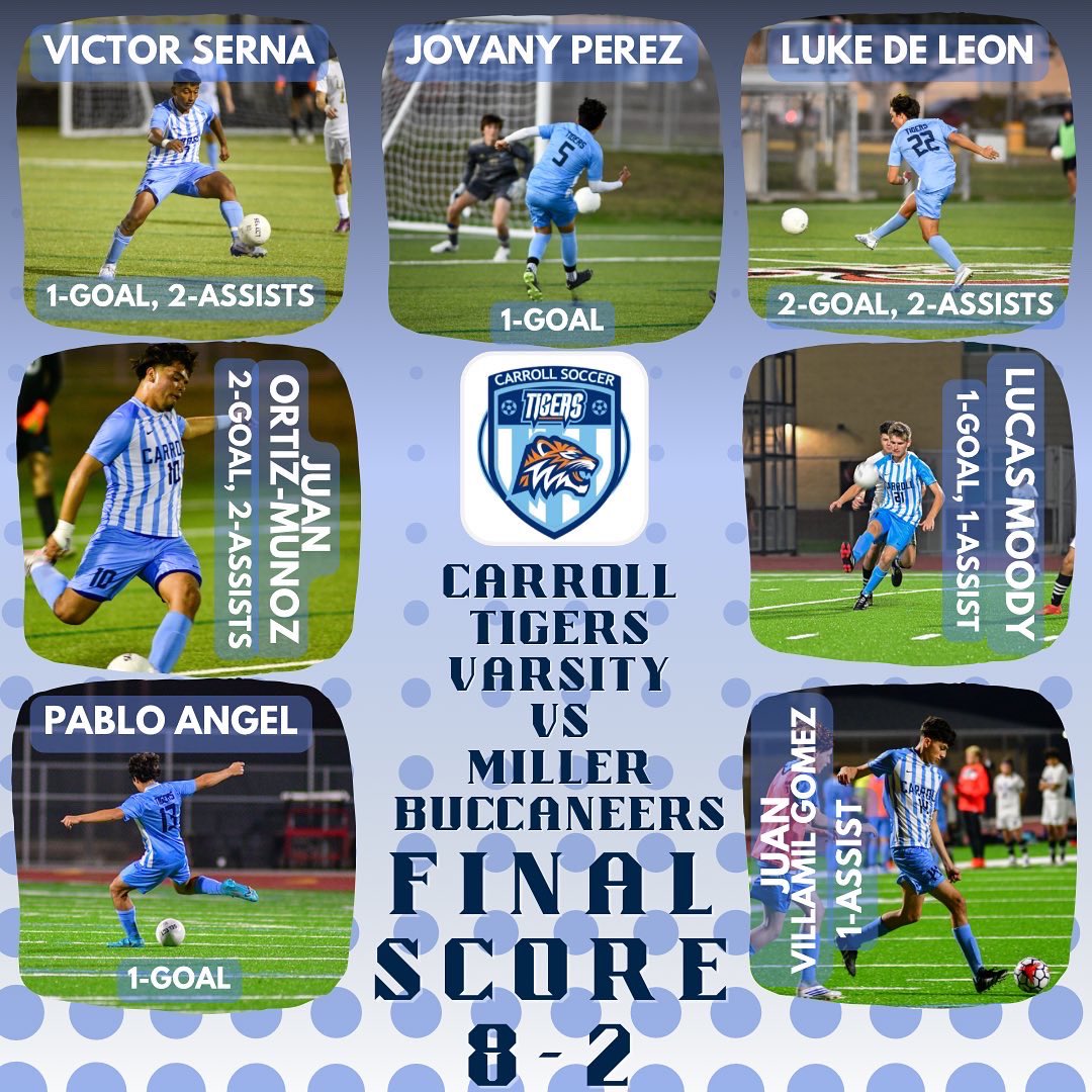 Carroll Tigers Boys Soccer tweet media