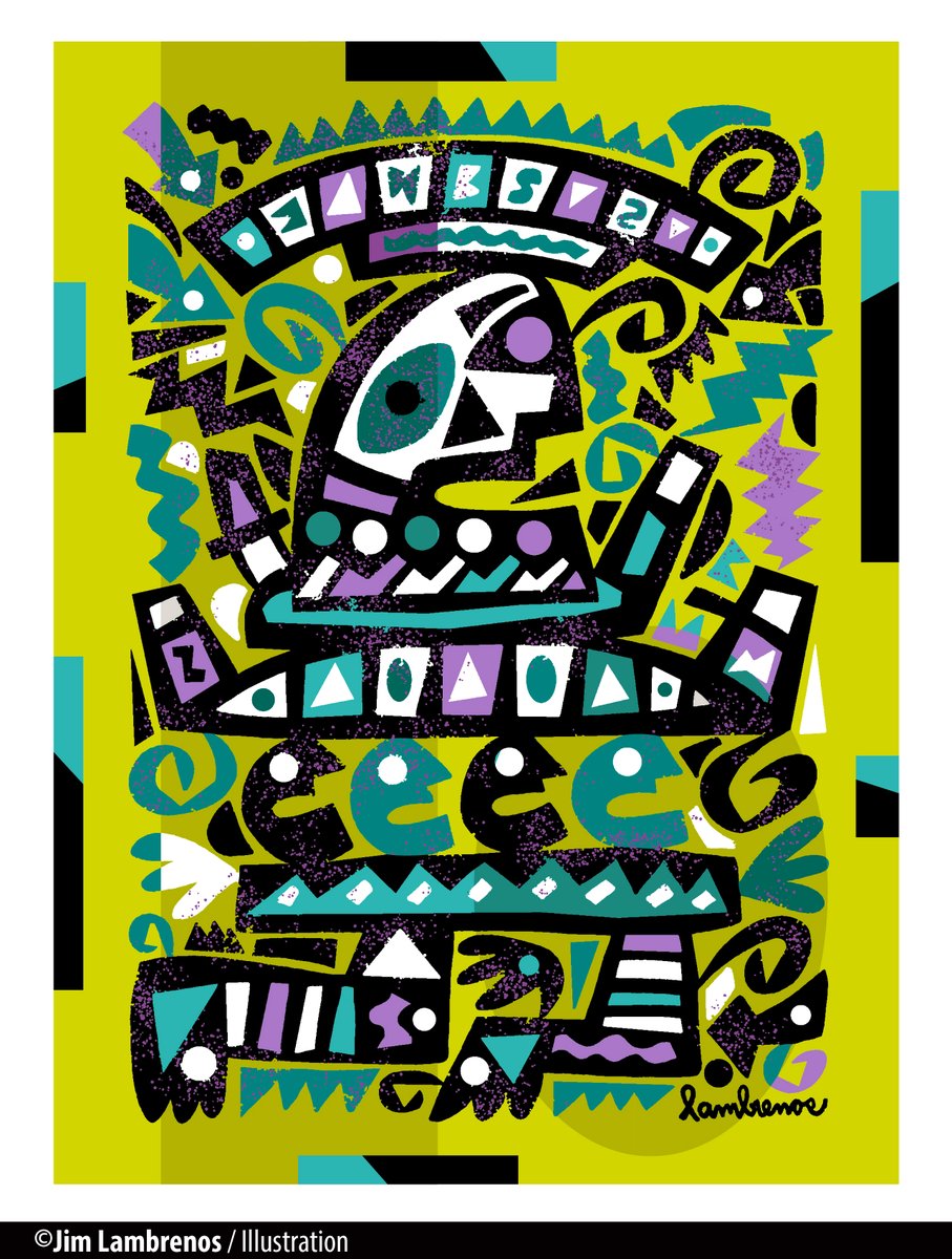 JimLambrenos's tweet image. "Juke Box Blues"  #Jazz #Graphic