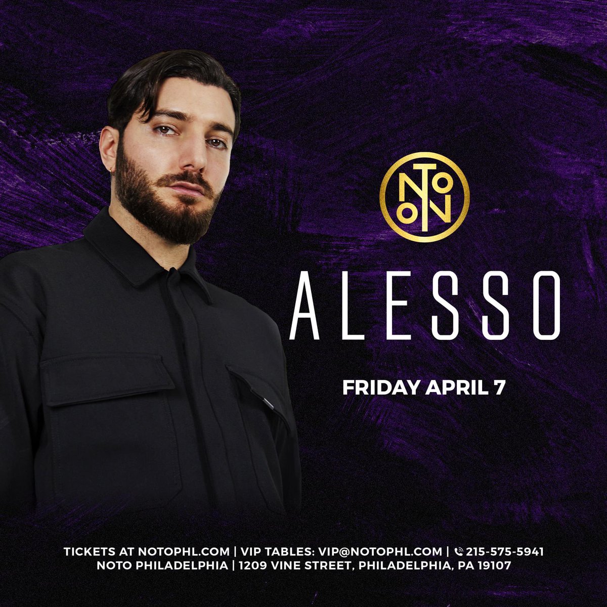 paulinamikulski's tweet photo. New Show Announcement! @Alesso makes his debut at NOTO on April 7th 🥰 Tix on sale tomorrow at 3pm! #notophl #notophilly #philadelphia #nightlife #clublife #phillynightlife #phillyedm https://t.co/okwyd7q8Jy