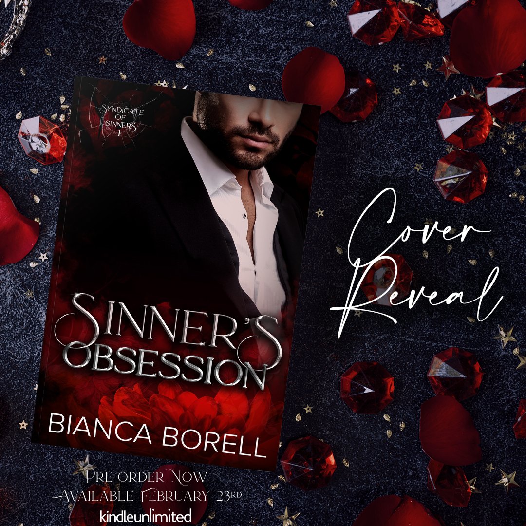 Author @bianca_borell has revealed the cover for Sinner's Obsession, releasing February 23, 2023!
Preorder on Amazon!
books2read.com/u/4jqlYl

#CoverReveal @greyspromo #DarkRomance #ForcedProximity #MafiaRomance #VirginHeroine #BestFriendsSibling #crazybooklover2