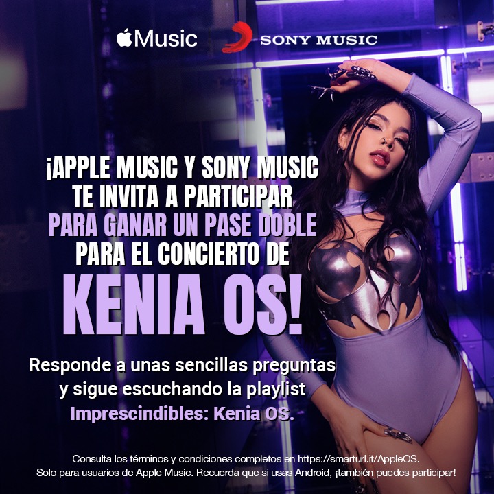 sonymusicmexico's tweet photo. ¡Sorpresa Kenini! 🥳Gana un pase doble para el concierto de Kenia Os 💙🤩Da click aquí para saber cómo ganar👇
https://t.co/4yTMEa1S7T https://t.co/xsmiZ0auVD