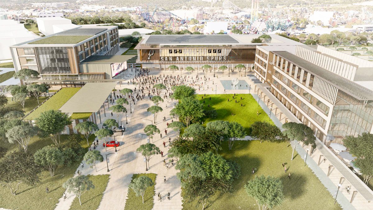 FOS's tweet photo. The San Antonio Spurs have reached a naming rights agreement with Victory Capital for their new performance center — part of the team's $500M campus project.

"Victory Capital Performance Center" will open at The Rock at La Cantera late Summer 2023. https://t.co/SC0P4lEPVI