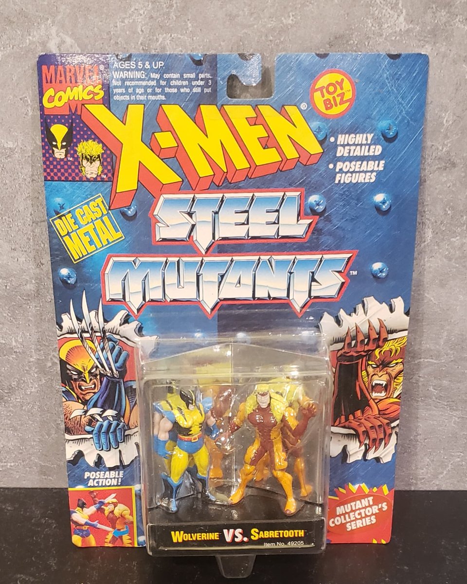 Sealed 1994 X-MEN Steel Mutants Wolverine Vs Sabretooth Action Figures 

ebay.com/itm/2954792681…

#wolverine #sabretooth #xmen #xmenwolverine #marvel #marvelcomics #marveluniverse #toybiz #toy #toys #toyfigures #actionfigures #toys4sale #toycollector  #toyphotography
