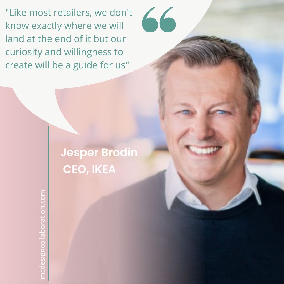 "Like most retailers, we don't know exactly where we will land at the end of it but our curiosity and willingness to create will be a guide for us"

-Jesper Brodin
CEO, IKEA

See the post by @mcdesigncollaboration 

instagram.com/p/CnkJYm3yY4A/…

#retail #design #merchandising
