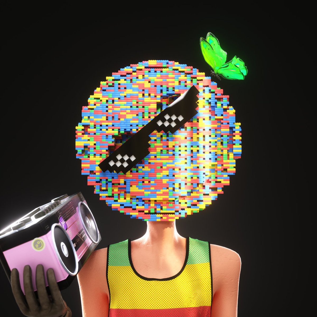 MatRabbit's tweet photo. s/o to @pillheads_NFT  + @iamcfw  for the dope pixel art update. You can now view your pH in 3d and 2d pixels right on on OS. 💊💊💊 https://t.co/l1qXAuJDEt