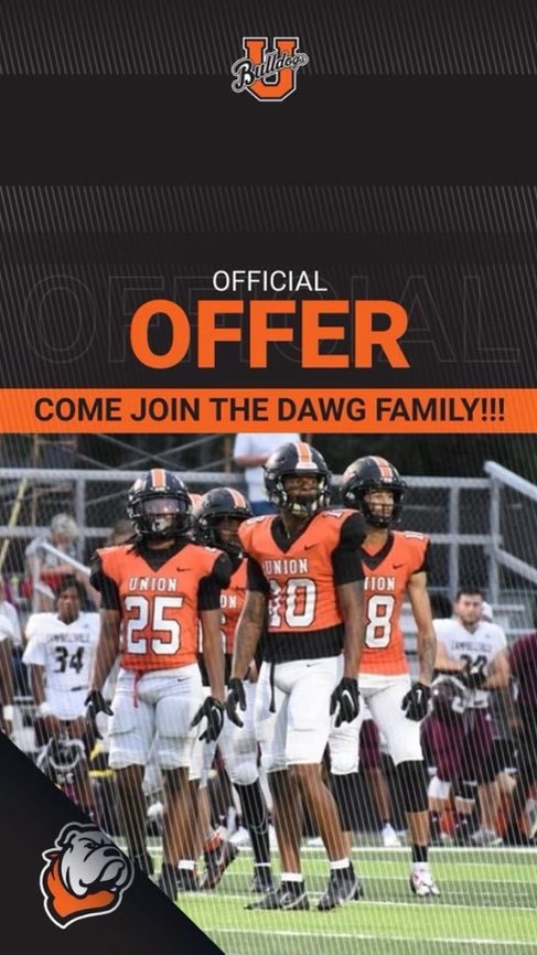 JesseIgwe0864's tweet photo. Blessed to Receive Another Offer from Union College ! @CoachBryantUC @MattRochester50 @RHS_FB https://t.co/gnot1v0Kjr
