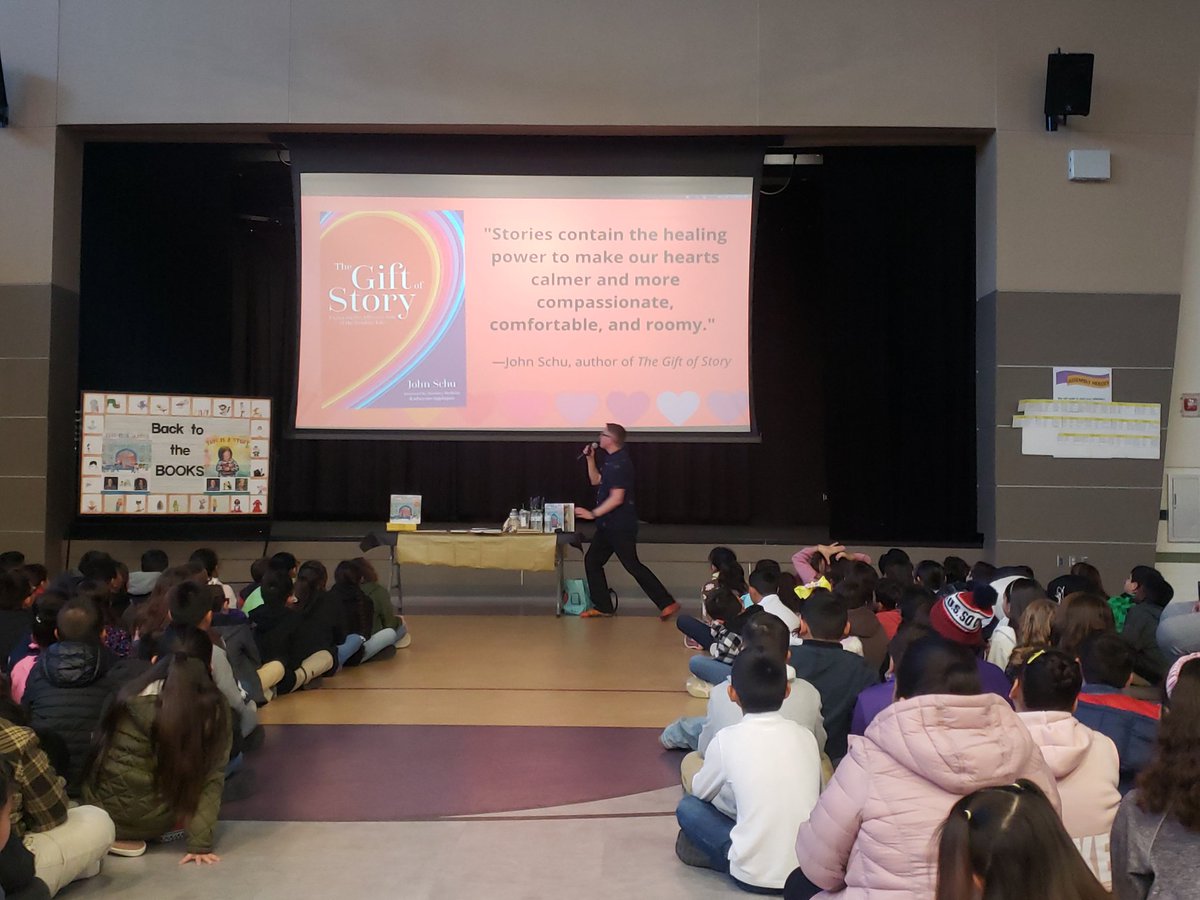 Thank you Author John Schu for your powerful presentation, light, and laughter! Reading is a workout for your HEART! #TeamSISD #Thrive <a href="/MrSchuReads/">John Schu</a>