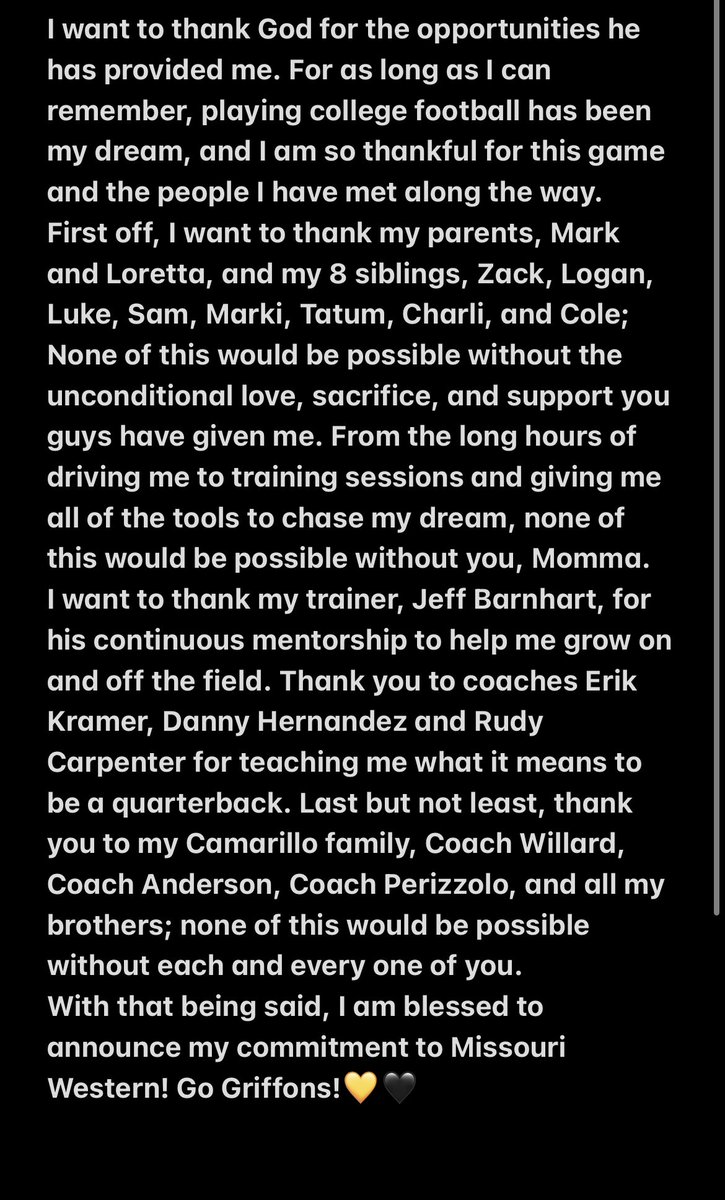 Brody_Meyer4's tweet photo. COMMITTED!💛🖤
@TylerFenwick2 @ToddThrockmort3 @CoachStLouis @abellboys @Coach_Marshall_ @CoachGalloM 
@CoachAnderson92 @JackWillard28 @RudyCar35602622 @CoachDanny10 https://t.co/4s60FjH14g